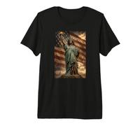 Statua Nera della libertà, USA, Mese della Storia Nera Maglietta Premium