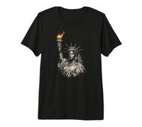 Statua Nera della libertà, USA, Mese della Storia Nera Maglietta Premium
