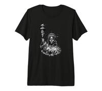 Statua Nera della libertà, USA, Mese della Storia Nera Maglietta Premium