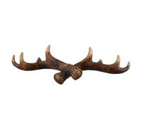 Statua nordica vintage corno di cervo decorativo gancio da appendere a parete re