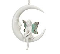 Statua Ornamentale Del Giardino Segreto Della Fata Appesa Alla Luna