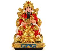 Statua Ornamentale Feng Shui, Scultura del Dio della ricchezza, Statuette di prosperità, Decorazioni per la casa, Regalo di inaugurazione della casa, congratulazioni, C
