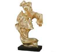 Statua ornamentale in resina a forma di cuore con gesto d'amore minimalista | gesto creativo della mano, design con simbolo del cuore, pezzo artistico unico, arredamento significativo, stile moderno