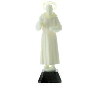 Statua Padre Pio base aureola removibile 16 cm