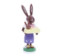 Statua Pasqua Coniglio Con Bebé Altezza Circa 9 CM Nuovo Pasquale Pasqua Cestino