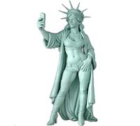 Statua per selfie dea 250° edizione di anniversario divertente per tavolo e scaffale, decorazione moderna per la casa per soggiorno e ufficio, Personaggio umoristico da collezione Amici e familiari