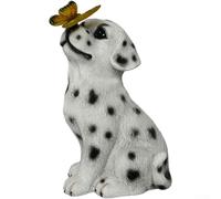 Statua per solare per cane Resina 26cm per giardino Statua per | Resina , a pioggia e per sole, finitura lucida, vivaci che non sbiadiscono