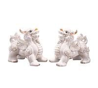 Statua Pi Xiu Ricchezza Porsperità Ricchezza Prosperità Statua Pi Xiu Ornamenti in Ceramica Artigianato per ricchezza Buona Fortuna Figurina da Collezione Decorazioni per la casa