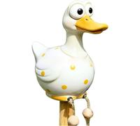 Statua Pollo Cartone Animato in Resina con Gambe Lunghe Robuste per Spazio Inter