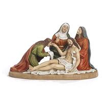 Statua Presepe Pasquale Gruppo Morte Di Gesù Scena Via Crucis 11.3 x 19,8 x 9 cm in Resina