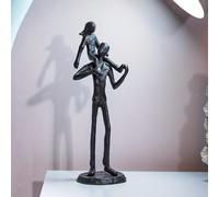 Statua raffigurante padre e figlia per la festa del papà, per marito,