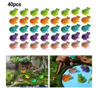 Statua Rana Simpatica Bagliore nel Buio Set di 40 Resistente a Rotture e Sbiadim