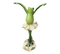 Statua Rana - Statua decorativa di rane | Immagina l'immaginazione con questa statua di rane come elegante decorazione per balletto che migliora la decorazione come pezzo speciale per tavoli o