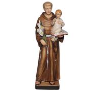 Statua Reliogiosa Antonius von Padua Dolfi in Legno di Acero, Altezza 15 cm