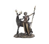 Statua Romana della Dea Diana Finitura Bronzo Artemis
