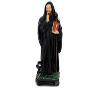 Statua San Benedetto 30 cm resina dipinta