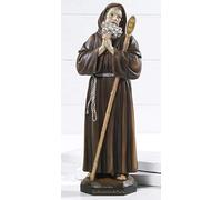 Statua San Francesco di Paola cm. 21 in resina by Paben