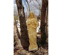 STATUA SCULTURA DEL SACRO CUORE DI GESù CRISTO PER ESTERNO DA GIARDINO ALT 80 CM