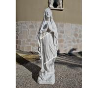 STATUA SCULTURA DELLA MADONNA DI LOURDES VERGINE MARIA PER ESTERNO GIARDINO H 80