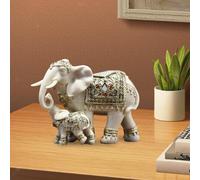 Statua scultura della madre e del figlio dell'elefante per l'arredamento