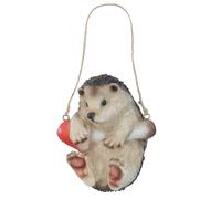 Statua scultura ornamento casa albero giardino appendiabiti riccio arrampicata