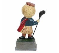 Statua Silver King Golf Man Figure Ghisa Golfer Mascotte Ornamento Casa