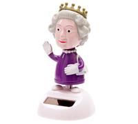 Statua solare oscillante Queen Wackel Inghilterra Regina