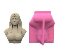 Statua Stampo Dea Egizia Candela Silicone Epossidico Sapone Sciogliere Resina Argilla Decorazioni per la casa Decorazione Ornamento in Gesso