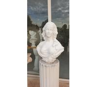 STATUA STATUE BUSTO VENERE H 55 CM. ARREDO DA GIARDINO NO PIETRA POLVERE MARMO