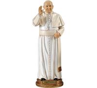 Statua statuetta autorizzata in resina papa francesco 20 cm articoli religiosi