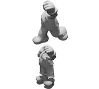 Statua Super Mario Fire Flower Figura Decorativa Modello Stampato in 3D