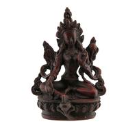 Statua Tara Verde - Dea Buddista - Buddha In Resina Di 11,5 Cm # 3808