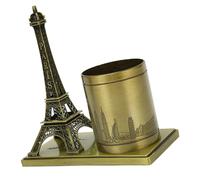 Statua Torre in Metallo Portapenne Organizer Vintage per Studio, Camera da Letto, Decorazione da Scrivania