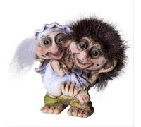 Statua Troll Portafortuna NYFORM 840094 in Latex Coppia Sposi