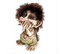 Statua Troll Portafortuna Nyform 840192 In Latex Con Mani Sulla Bocca