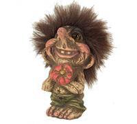 Statua Troll ragazzo con fiore Portafortuna NYFORM 840187 in Latex
