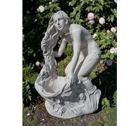 Statua Venere Bagnante Con Vaso H100 cm In Cemento Marmo Da Esterno Per Giardino