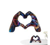 Statua Zuntsutock di Coeur d'Amour de Graffiti - Scultura del cuore della mano, statua del gesto d'amore | Statua estetica del gesto 'amore per l'arredamento, scultura e figure