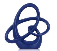 Statue Bleue Décorative - Sculptures Modernes pour la Décoration de la Maison, Accent Artistique Abstrait en Résine, Centre de Table Bleu pour Salon, Chambre, Salle de Bain, Bureau, Étagère, Cheminée