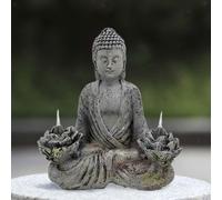 Statue Buddha Craft artistica dell'energia solare per balcone Spiritual Room