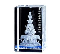 Statue Buddista Statue Crystal Incisione Scultura Samantabhadra Buddha Figurina Buddhismo Ornamento Artigianale Ornamento Accessori per la casa Moderni Accessori artistici Collezione