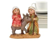 Statue cattoliche per la casa | Sculture natalizie religiose di Joseph Mary, decorazioni cristiane cattoliche per caminetto tavolo da interni chiesa mantello casa