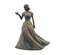 Statue da Collezione, sculture Eleganti e Classiche, Borsa con Figurine di Fate, Statua di Ragazza Uccello, Scultura di Ragazze Angeli con Fiore, per Interno o Esterno(A)