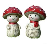 Statue Da per giardino Resina Sintetica Statue Da per giardino | Design ed , per stile cartone animato, whimsy unico, 2 inclusi, colore vivo