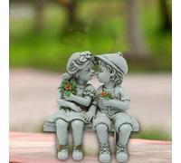 Statue da ragazzo e ragazza decorazioni per sculture per esterni per tavolo