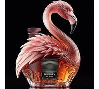 Statue Decanter Whisky, Scultura Di Decanter Per Whisky A Forma Di Fenicottero, Statua Di Animale, Oggetto Artigianale Che Rappresenta L'amore, Regalo Perfetto(C)
