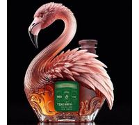Statue Decanter Whisky, Scultura Di Decanter Per Whisky A Forma Di Fenicottero, Statua Di Animale, Oggetto Artigianale Che Rappresenta L'amore, Regalo Perfetto(A)