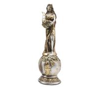 Statue, decorazione della dea della fortuna, elegante statuetta greca da collezione, simbolo di prosperità, pezzo ideale per la decorazione della casa