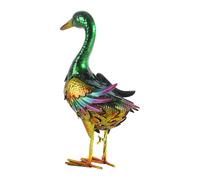 Statue di anatra in piedi Figurina per animali vivido per il tetto del