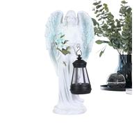 Statue Di Angeli Per Il Giardino | Sculture in Resina Angeli con Lanterna Solare,Statua Artistica Da Giardino Resistente Alle Intemperie Per Prati Cortili Sentieri Patio Passeggiate Viale Balcone